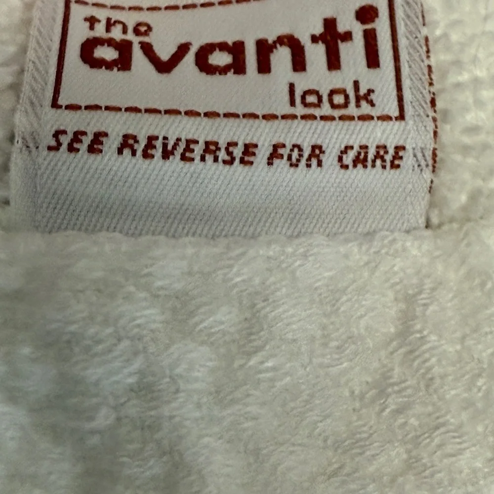 Avanti Set O 4 VTG Towels Ivory 70s 2 Bath 2 Hand 100% Cotton MCM Retro Feminine